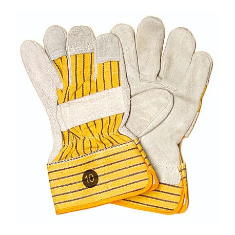 Chromspaltleder-Handschuh. Fingernägel-, Knöchel- ...