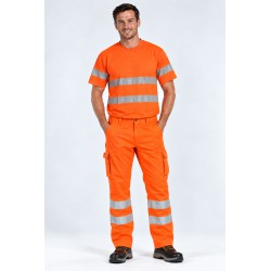 2706 T-Shirt EN 20471 mit Rundhals-Ausschnitt