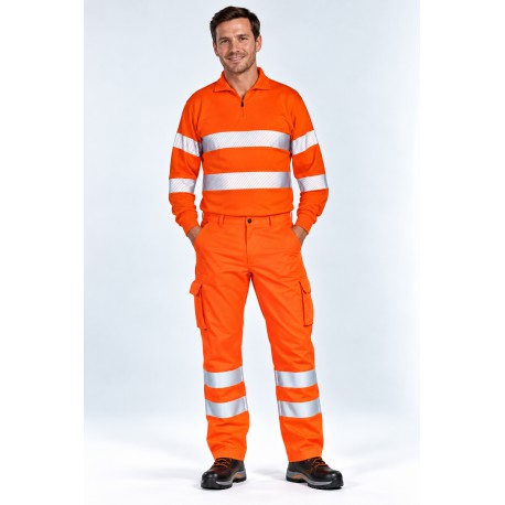 T-Shirt EN 471 avec col en V