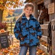 Veste en fourrure polaire pour enfants, doublée, 2 poches, cordon ...…