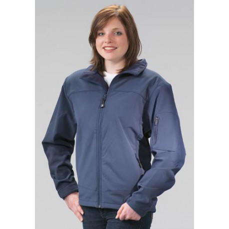 Damen Soft Shell Jacke, winddicht und wasserabweisend. 2 Seit…